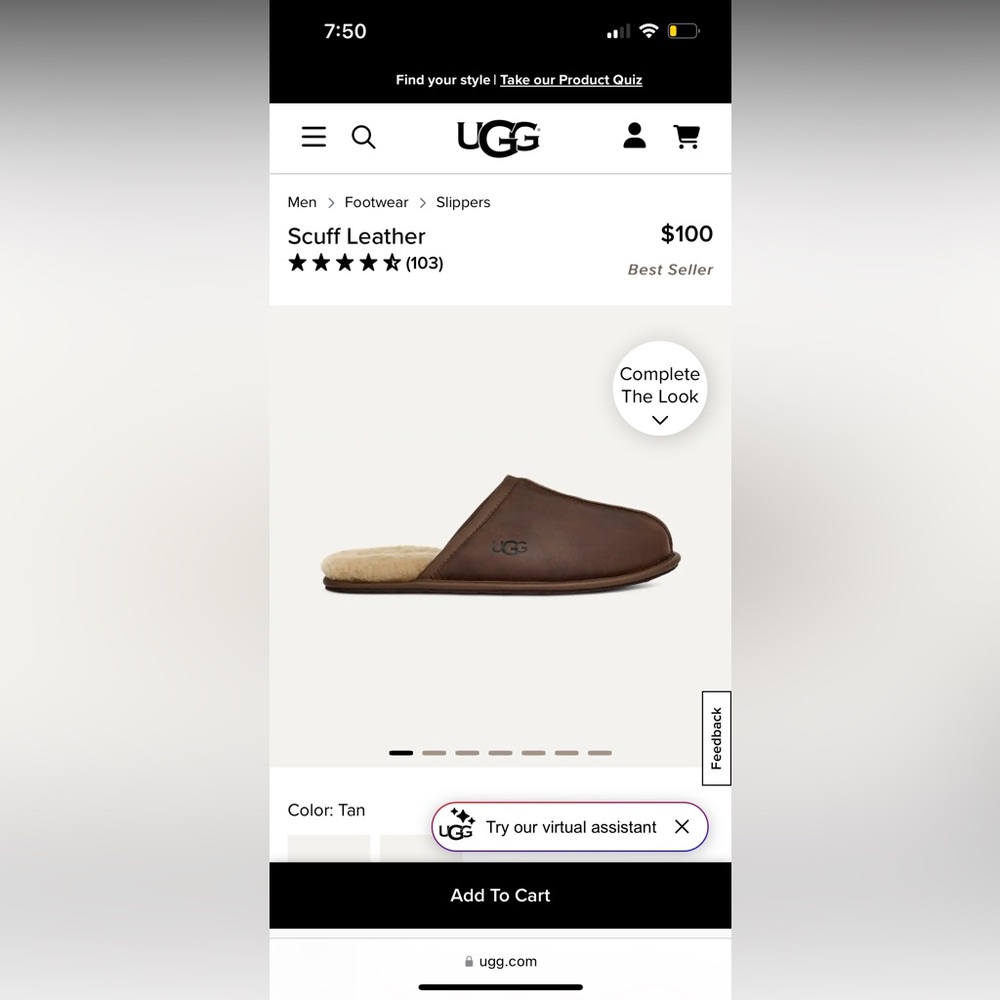 UGG Men’s Slippers